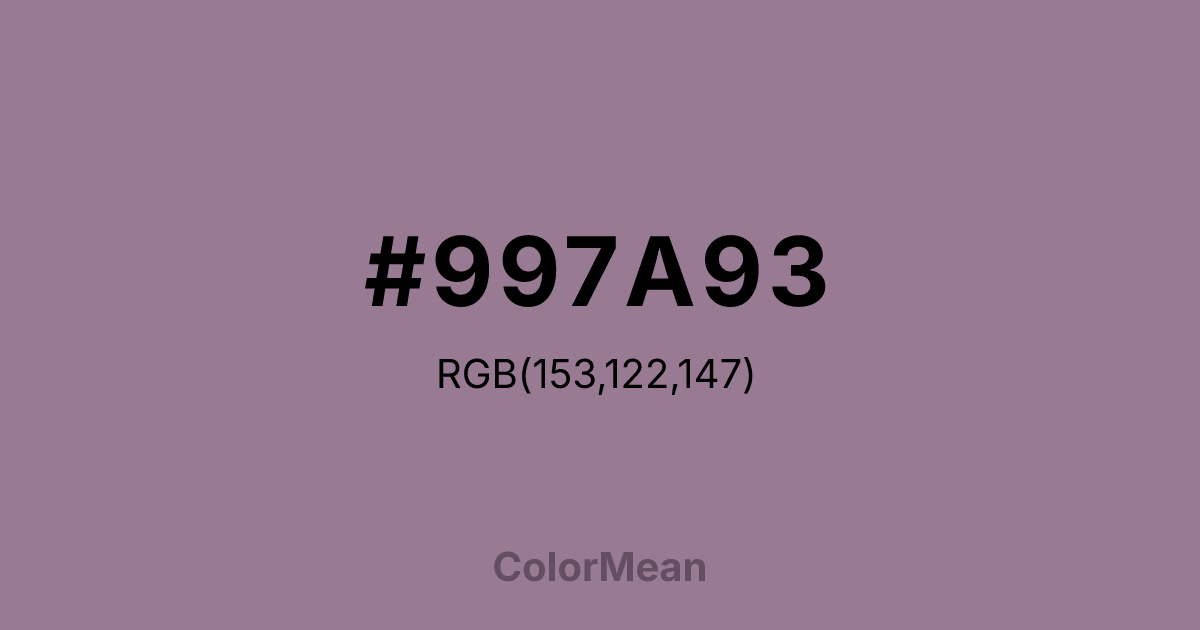 #997A93 color swatch