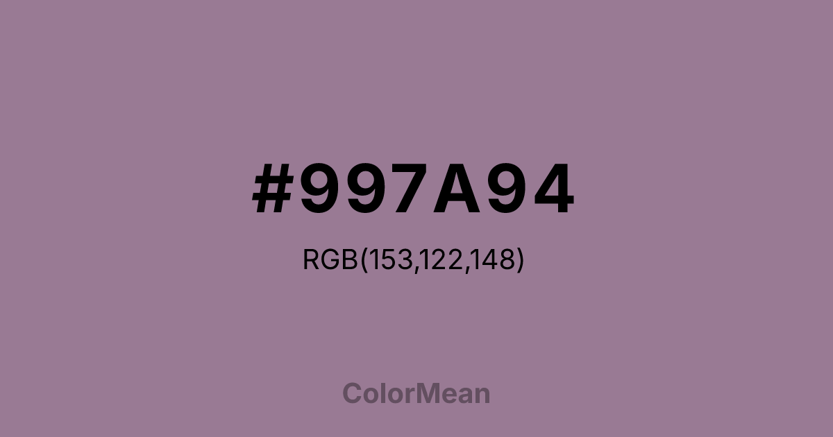 #997A94 color swatch