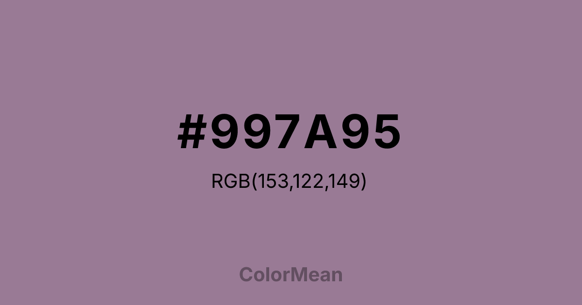 #997A95 color swatch