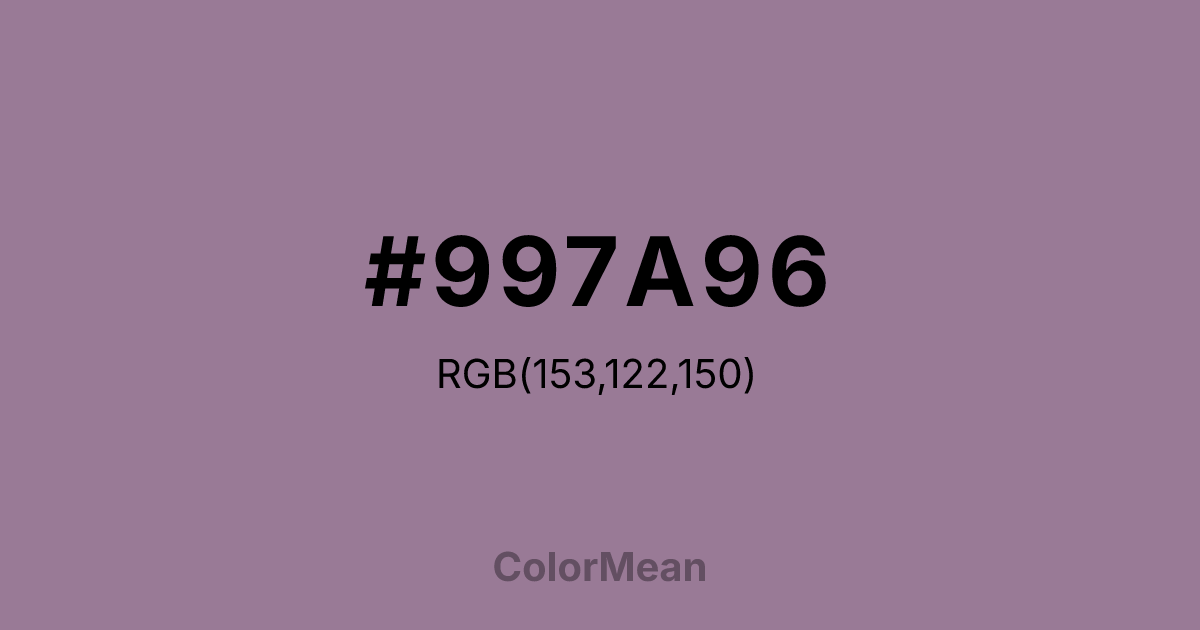 #997A96 color swatch