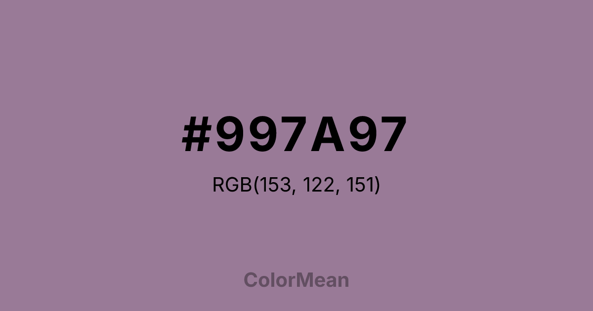 #997A97 color swatch