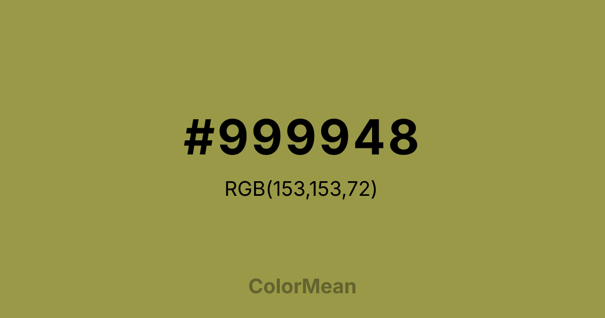 #999948 color swatch