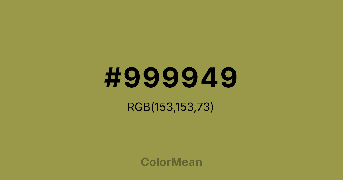 #999949 color swatch