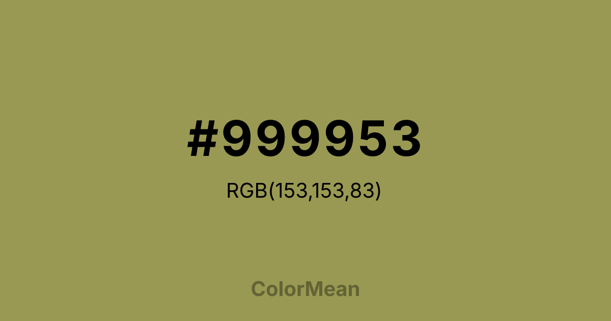#999953 color swatch