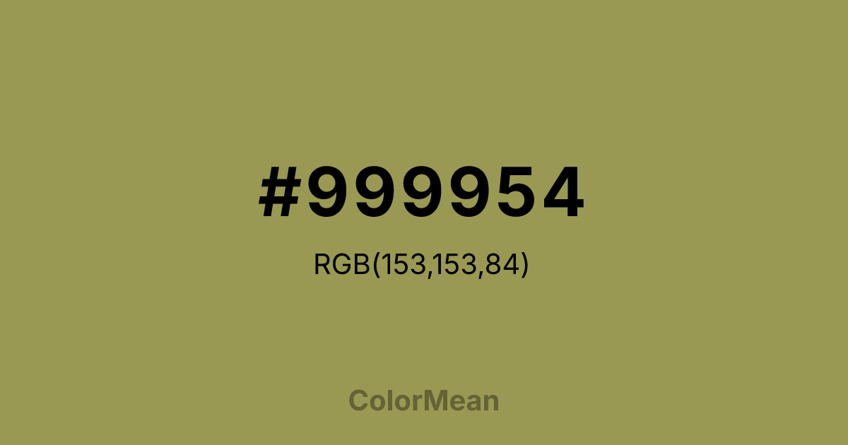 #999954 color swatch