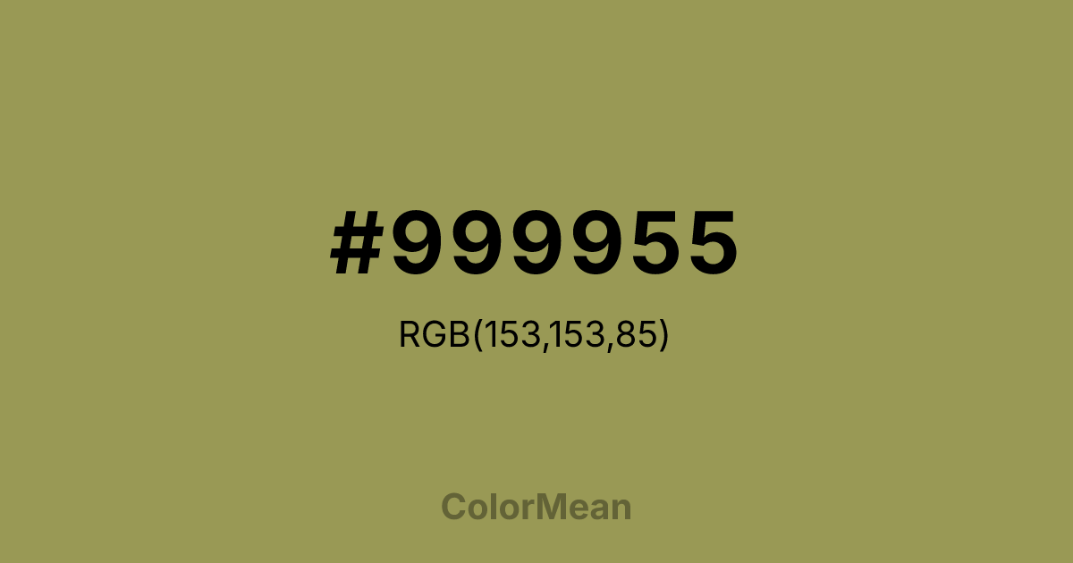 #999955 color swatch