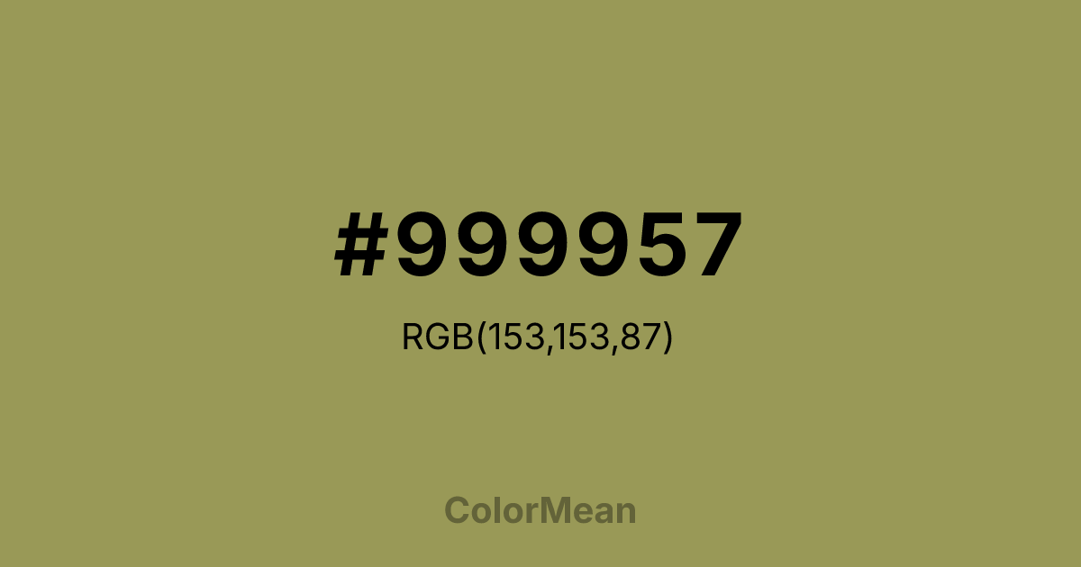 #999957 color swatch