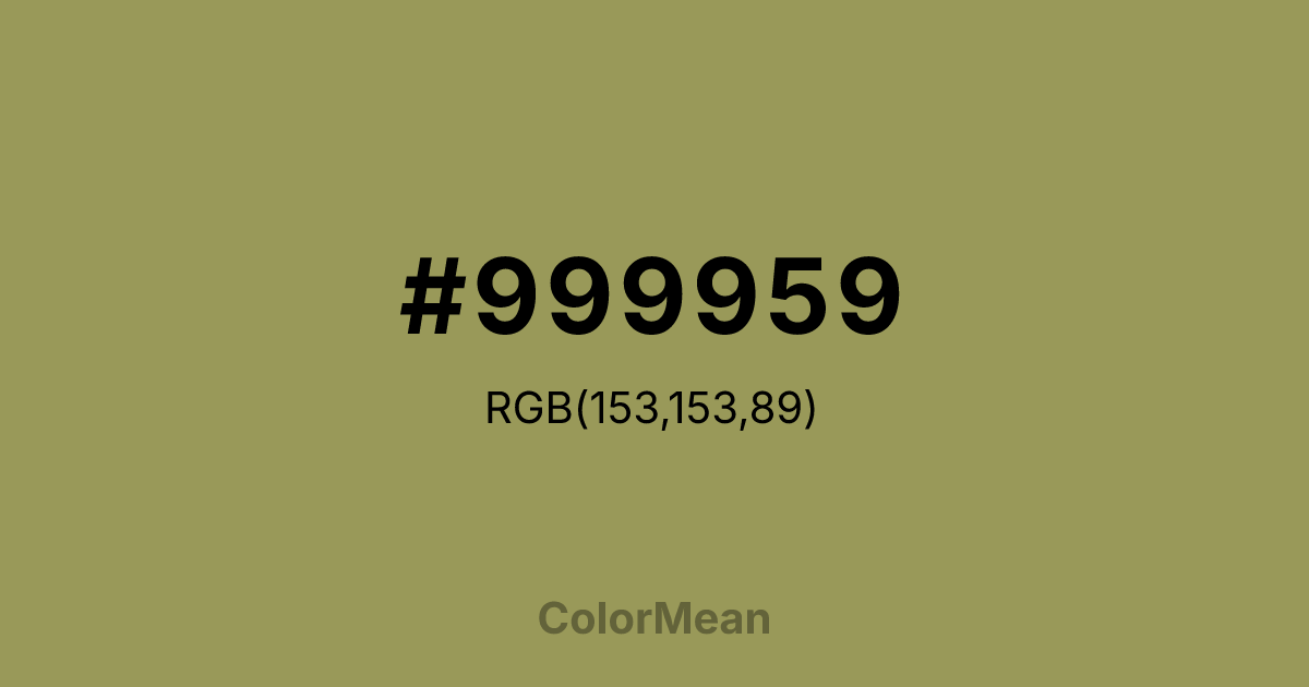 #999959 color swatch