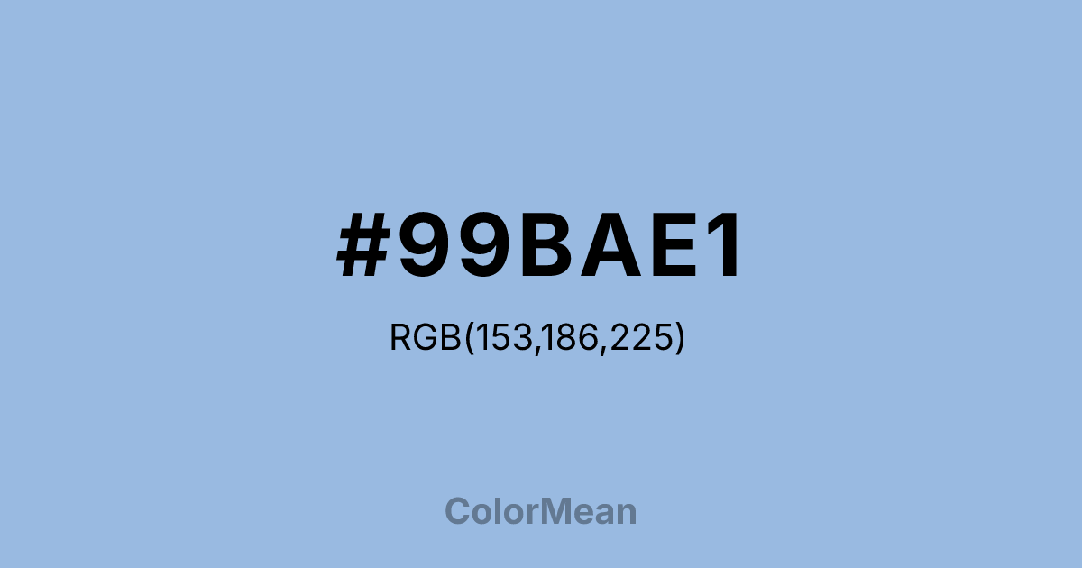 #99BAE1 color swatch