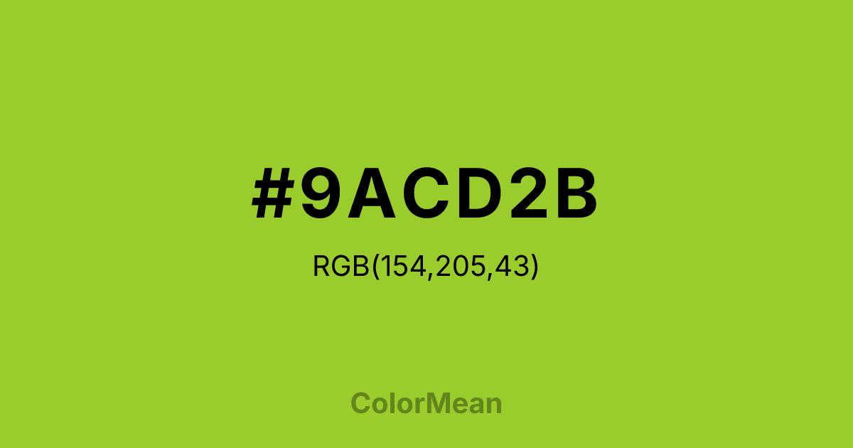 #9ACD2B color swatch