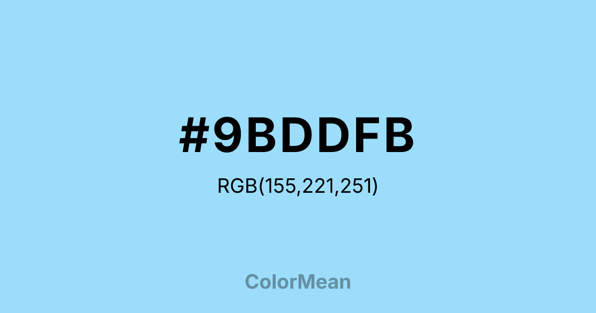 #9BDDFB color swatch