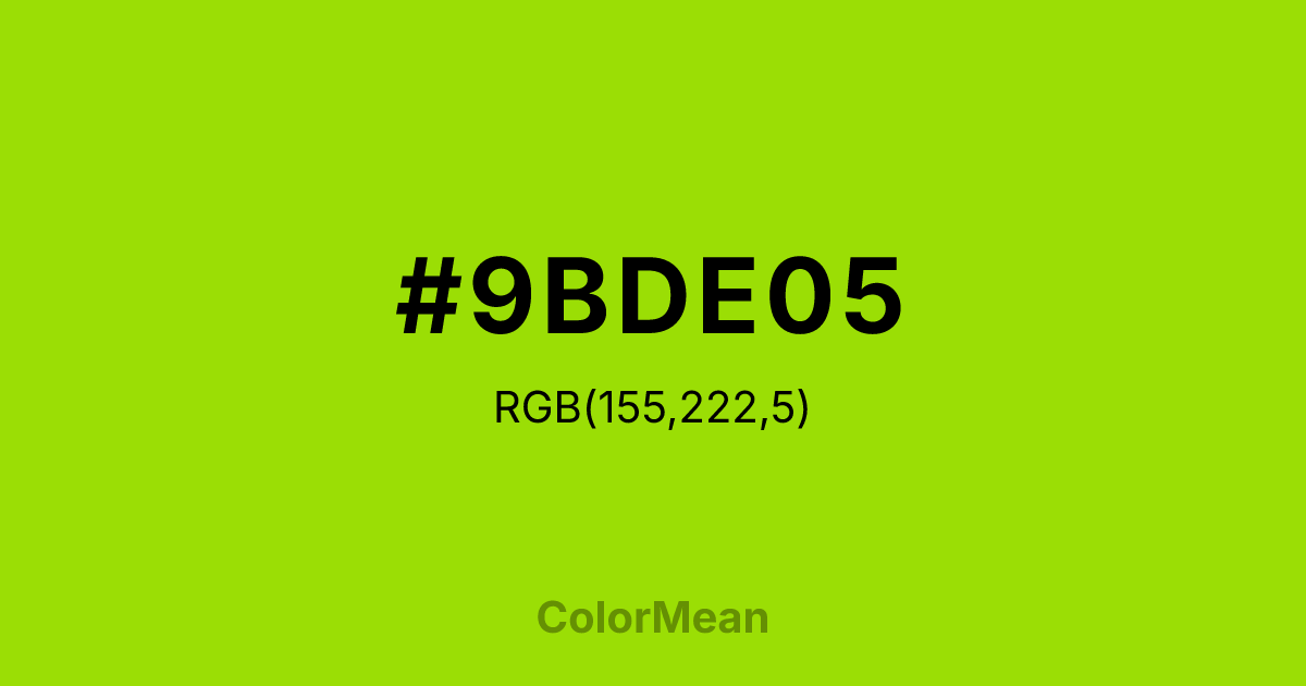 #9BDE05 color swatch
