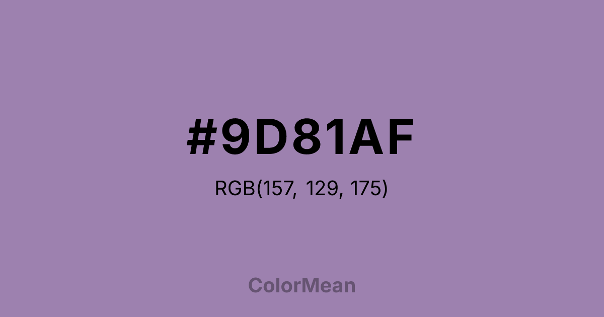 #9D81AF color swatch