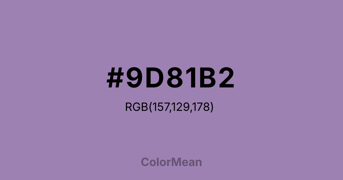 #9D81B2 color swatch