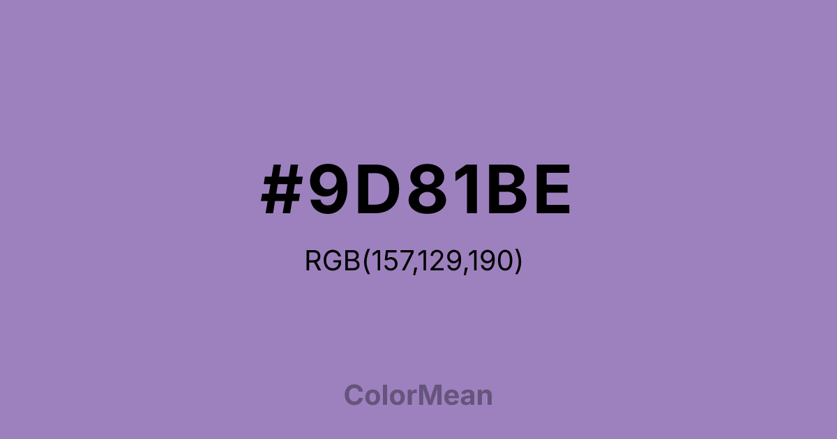#9D81BE color swatch