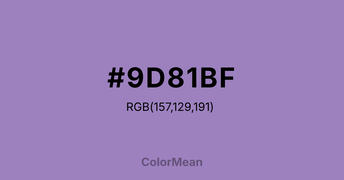 #9D81BF color swatch