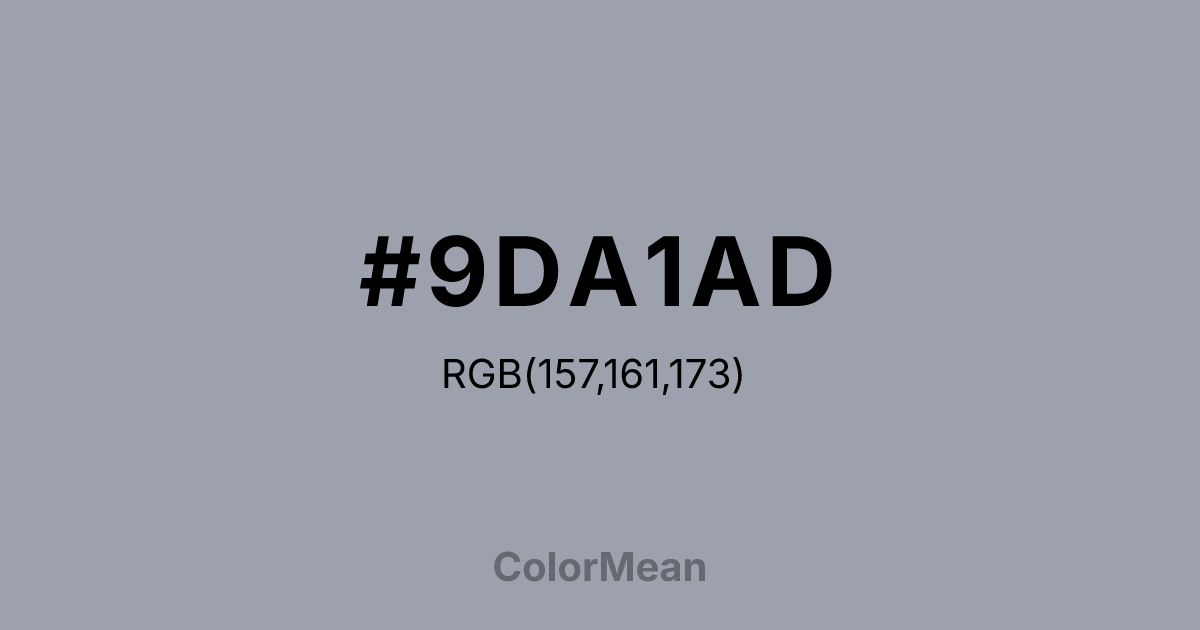 #9DA1AD color swatch