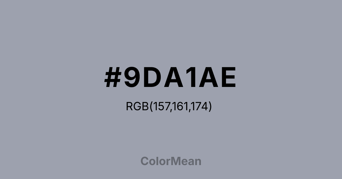 #9DA1AE color swatch