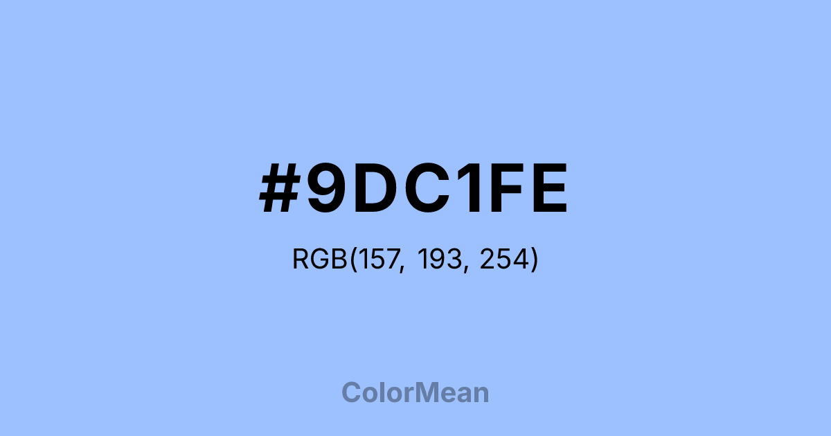 #9DC1FE color swatch