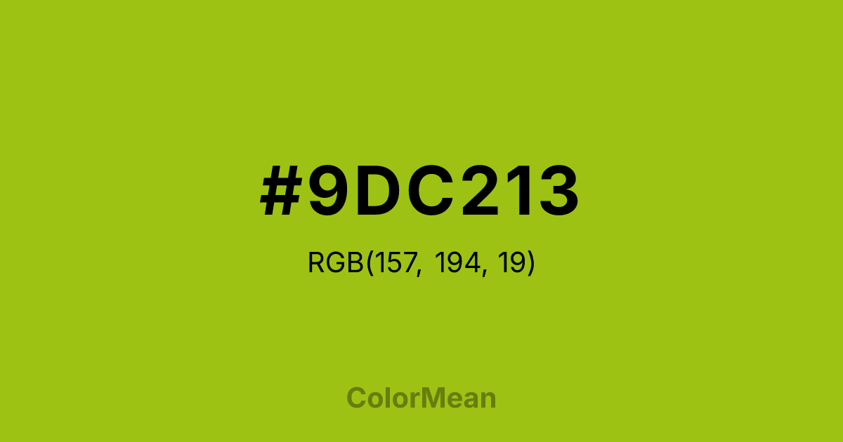 #9DC213 color swatch