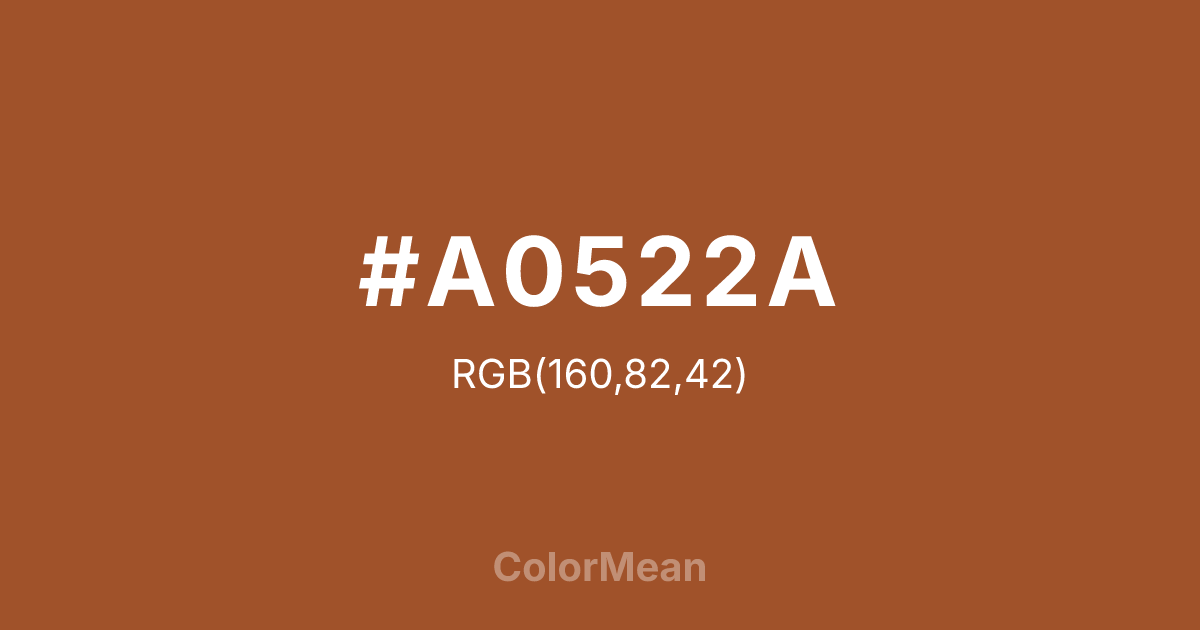 #A0522A color swatch