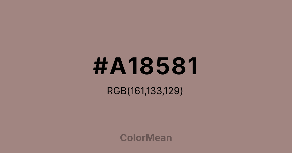 #A18581 color swatch
