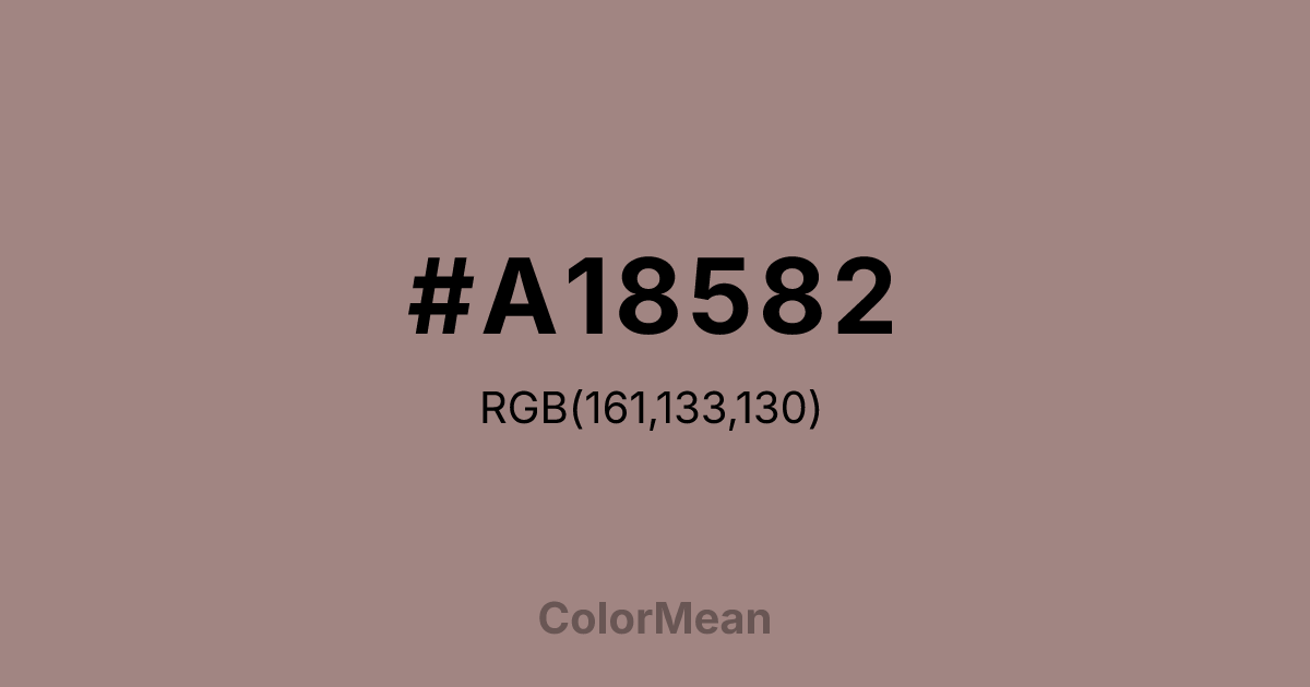 #A18582 color swatch