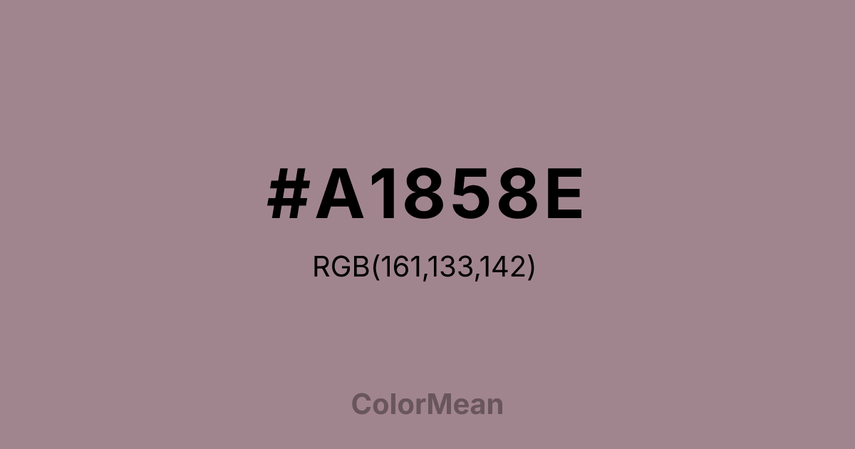 #A1858E color swatch