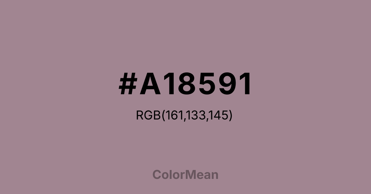 #A18591 color swatch