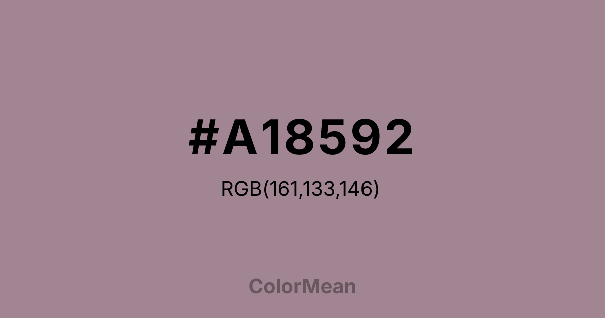 #A18592 color swatch