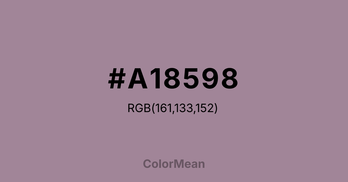 #A18598 color swatch