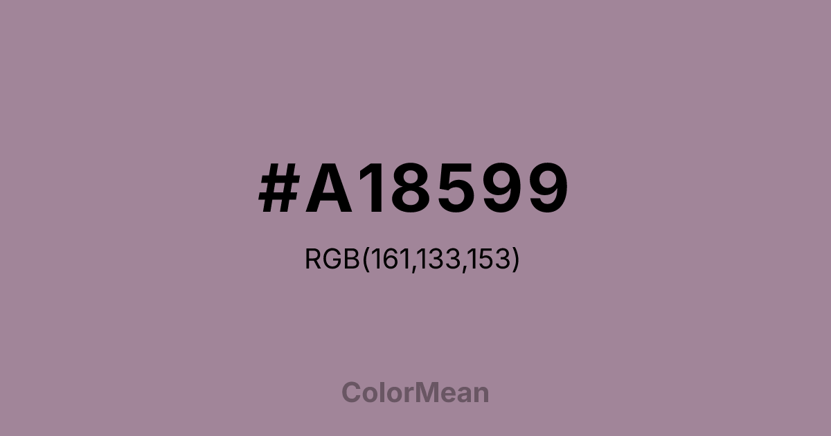 #A18599 color swatch