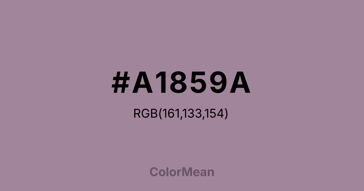 #A1859A color swatch