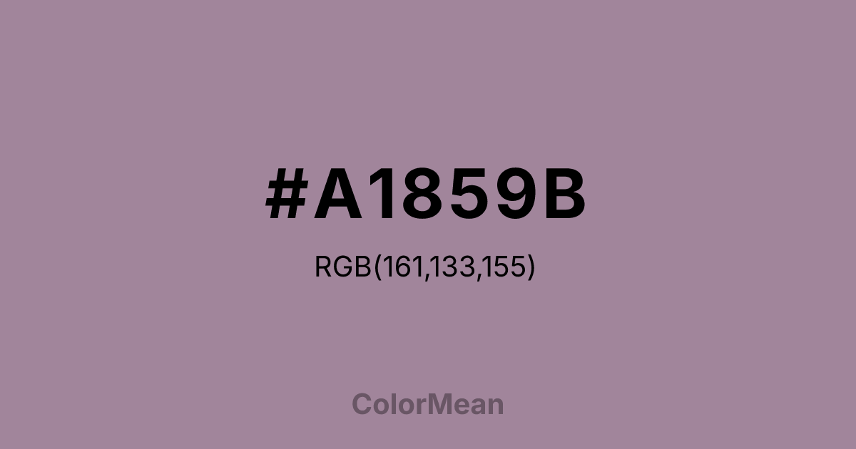 #A1859B color swatch