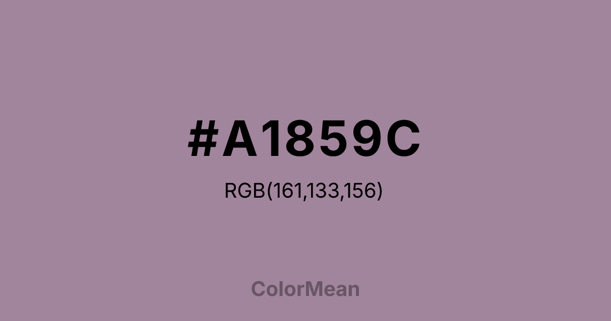 #A1859C color swatch