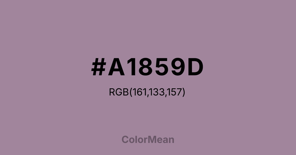 #A1859D color swatch