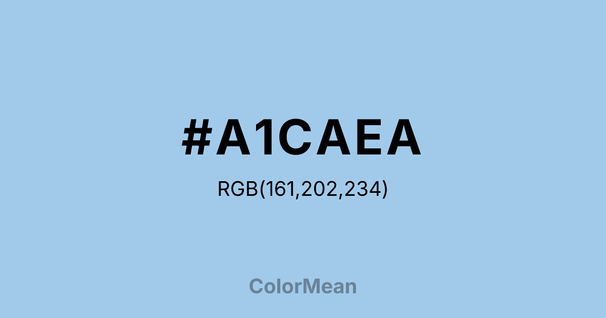 #A1CAEA color swatch