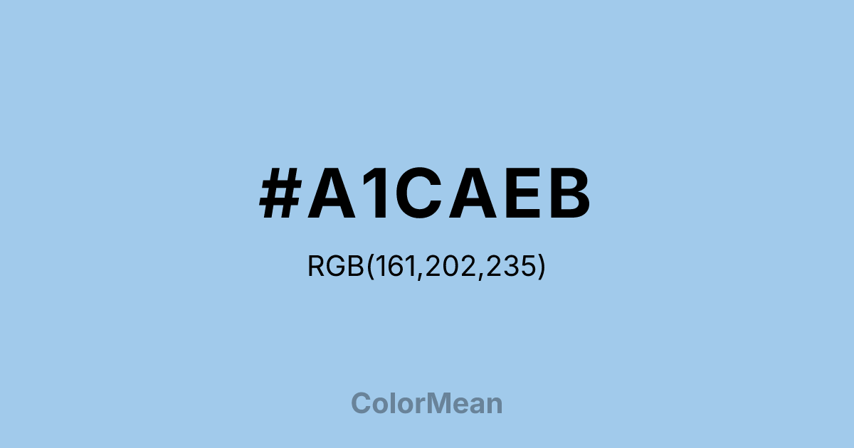 #A1CAEB color swatch