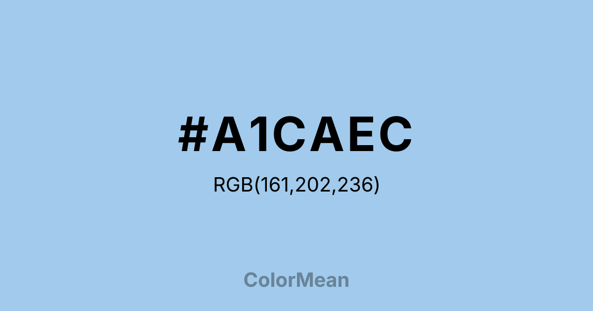 #A1CAEC color swatch