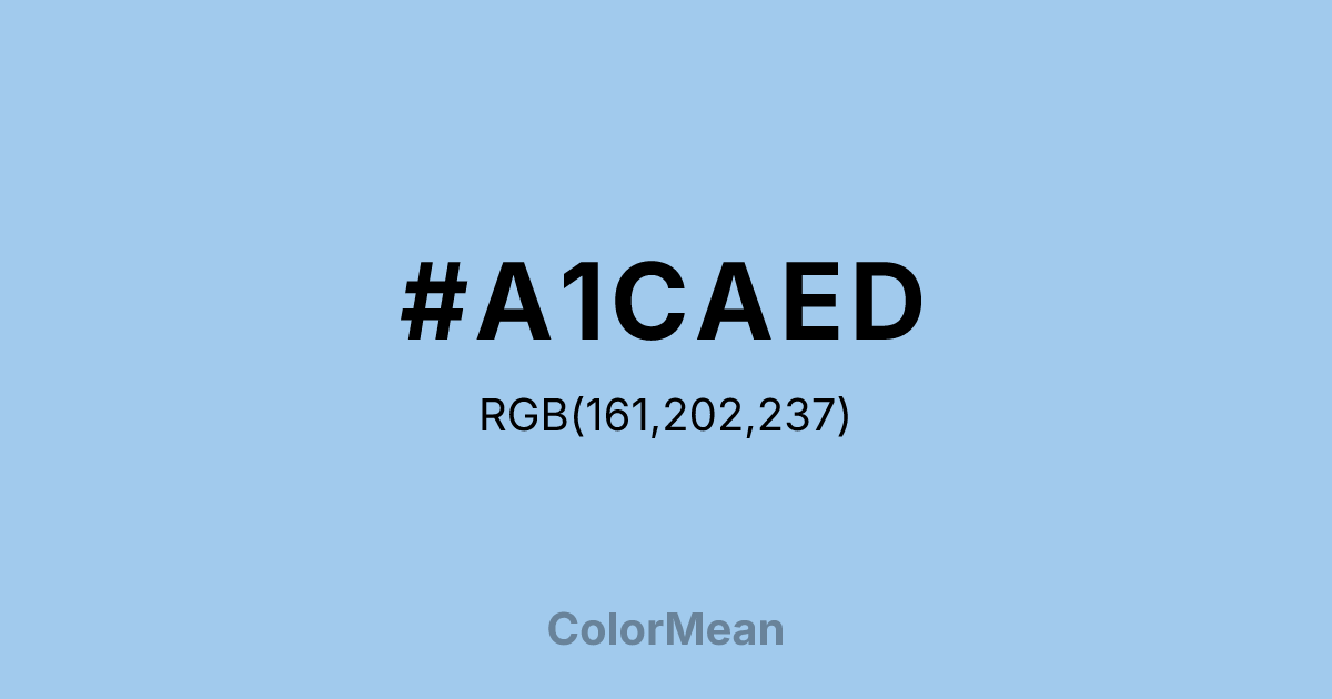 #A1CAED color swatch