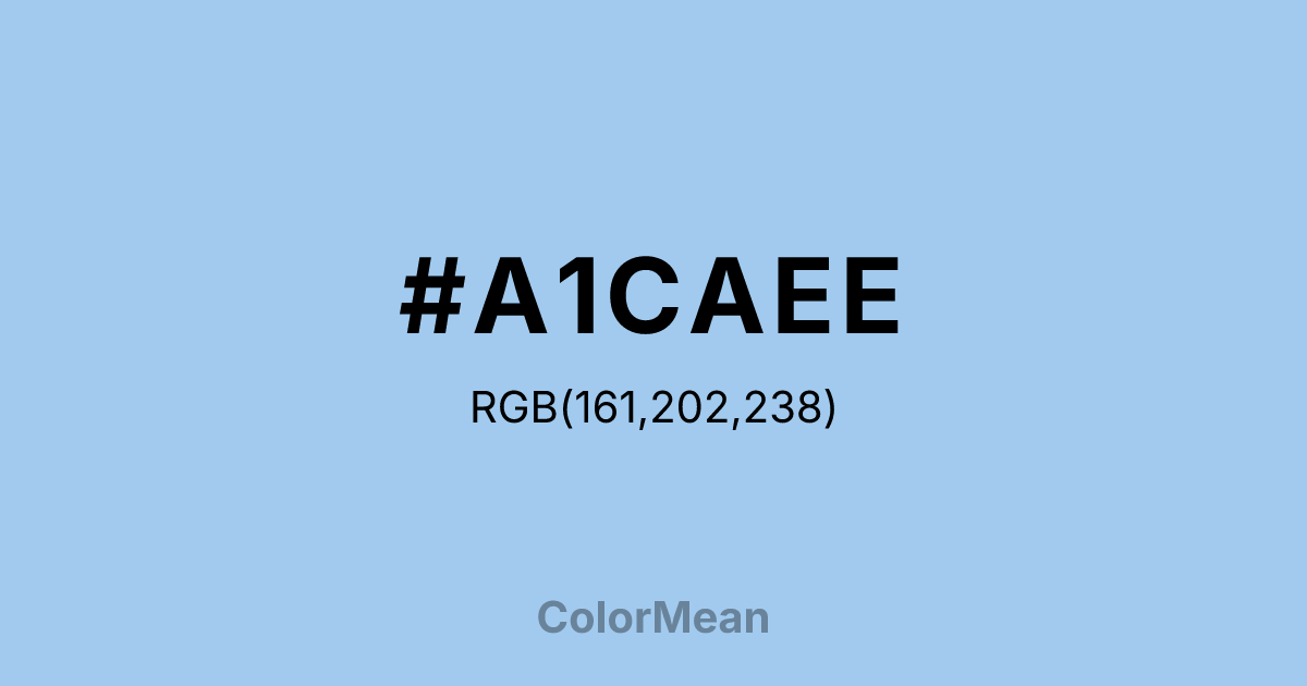 #A1CAEE color swatch