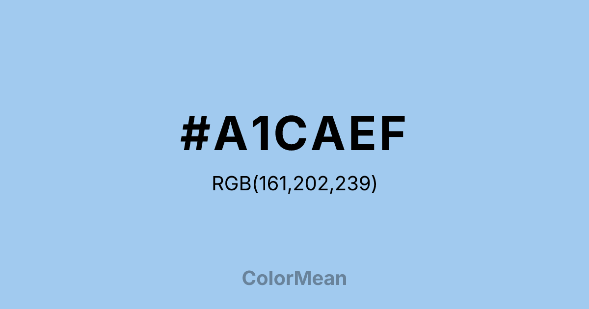 #A1CAEF color swatch