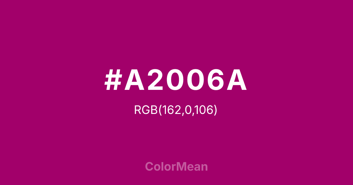 #A2006A color swatch