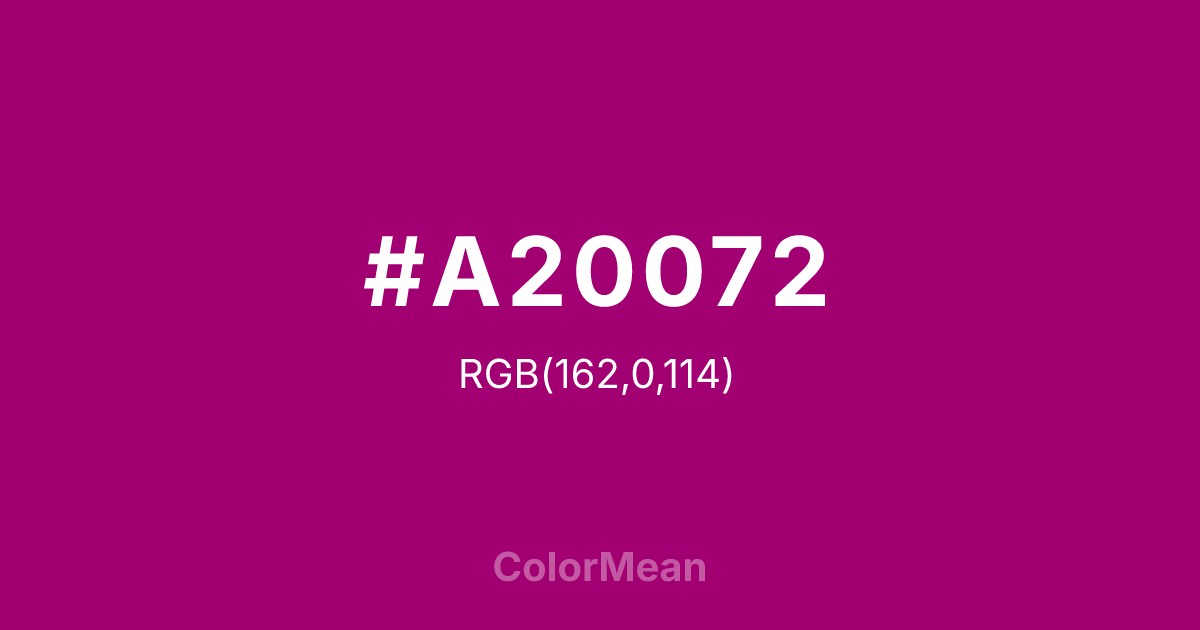 #A20072 color swatch