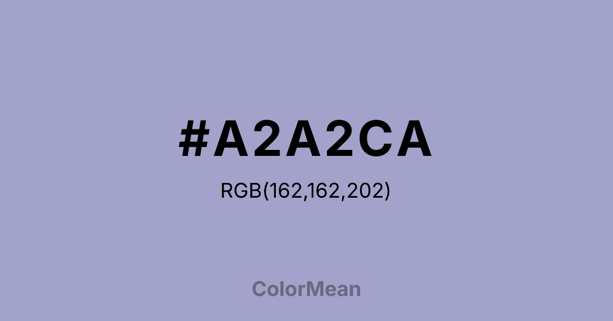 #A2A2CA color swatch