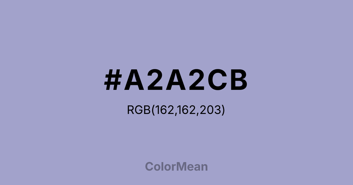 #A2A2CB color swatch