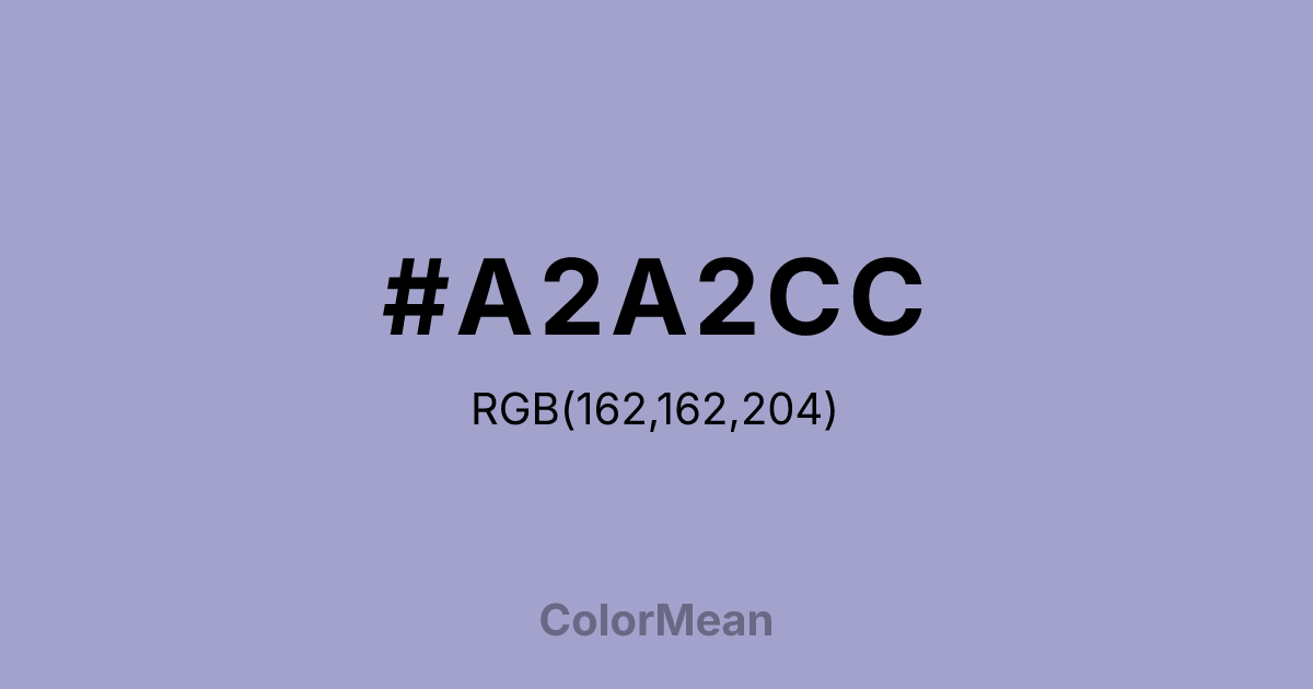 #A2A2CC color swatch