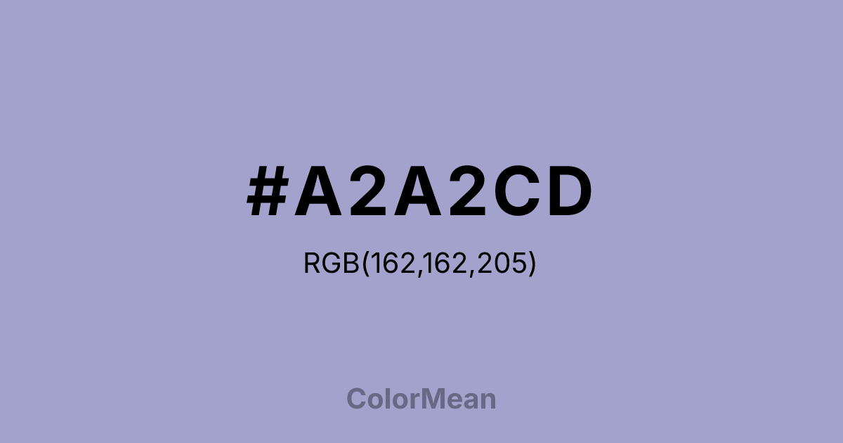 #A2A2CD color swatch