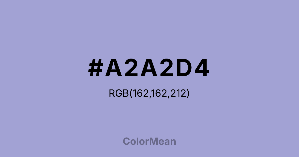 #A2A2D4 color swatch