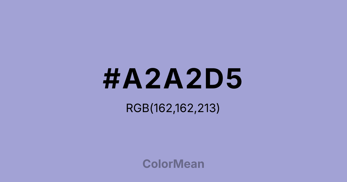 #A2A2D5 color swatch